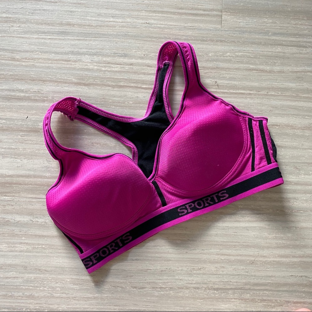 Pink Sports Bra